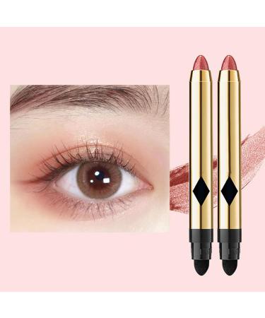 Eye Shadow Sticks | Double-Ended Pearlescent Eyeshadow Stick | Highlighter Makeup Stick Eye Shadow Stick Fine Eyeliner Tmay 09# - Buy Online on GoSupps.com