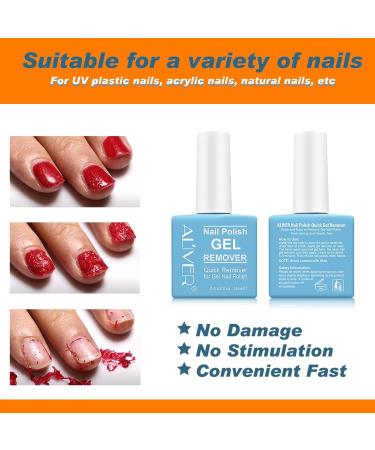 Gel Nail Polish Remover Fast Gel Polish Remover Gel Polish Remover For Nails In 2-3 Minutes Easily & Quickly Don't Hurt Your Nails No Need For Foil Soaking Or Wrapping -15ml (15 ml) - Buy Online on GoSupps.com
