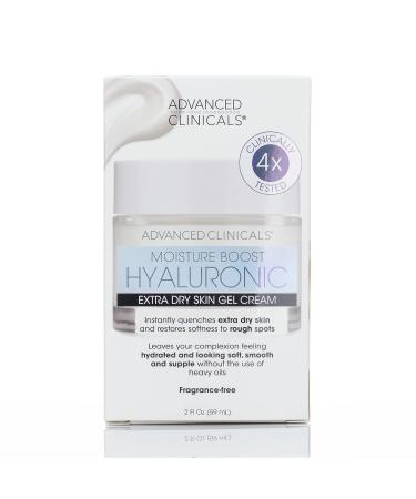 Advanced Clinicals Hyaluronic Acid Facial Cream - Hydrating Face Moisturizer for Dry Skin, Anti-Aging Wrinkle Repair - 2 fl oz - Buy Online on GoSupps.com