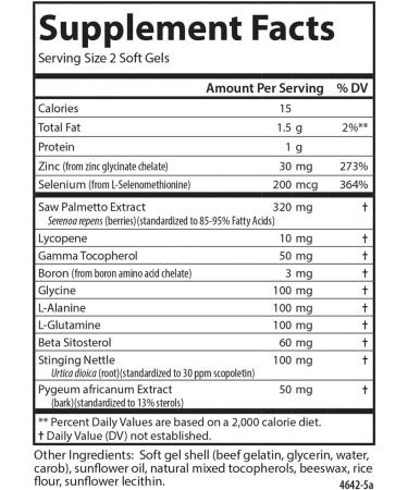 Carlson - Nutra-Support Prostate with Saw Palmetto & Stinging Nettle Prostate Support Reproductive Health & Men's Health 90 Softgels - Buy Online on GoSupps.com