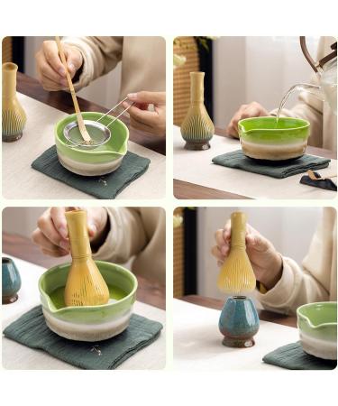 Matcha Kit 4 Pi ces Matcha Set Kit Matcha Comprend le Fouet Matcha en R sine Cuill re Traditionnelle Cuill re Th Support Fouet Matcha l'ensemble Parfait Pour Pr parer Bleu - Buy Online on GoSupps.com