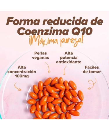 HSN Ubiquinol | 100mg | Reduced form of coenzyme Q10 | Increased bioavailability | Non-GMO vegan gluten-free lactose-free | 120 vegetable pearls - Buy Online on GoSupps.com