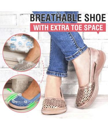 Creev Women's Closed Toe Sandals - Soft Leather Flat Leisure Shoes Breathable Hollow Design for Summer Hiking - Pink 43 EU & Rose Rood 42 EU - Buy Online on GoSupps.com