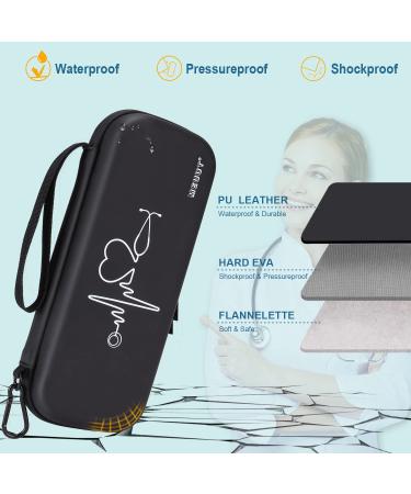MEUUT 11pcs Nurse Stethoscope Case Kit - First Aid Bag with Penlights, Scissor, Bandage Wraps, Badge Holders - Nurse Accessories in Pu_black - Buy Online on GoSupps.com