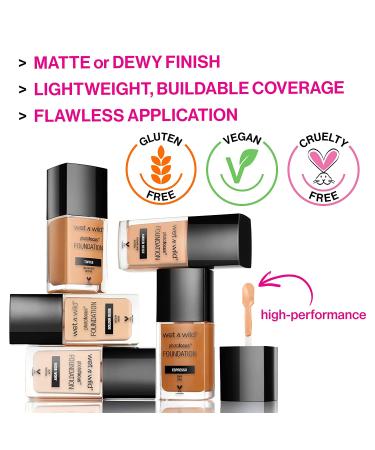 Wet n Wild Photo Focus Matte Liquid Foundation Cream Beige - Vegan & Cruelty-Free 1 Fl Oz - Buy Online on GoSupps.com