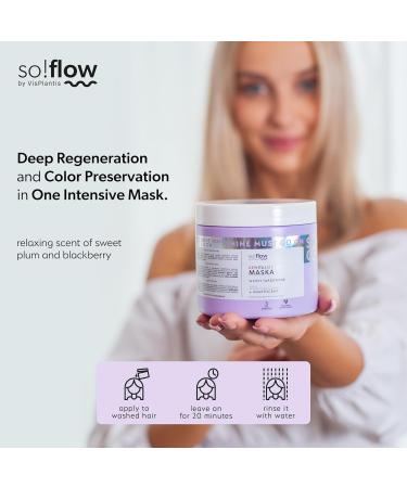 So!Flow Intensive Revitalizing Mask with Prunus & Rhodiola - Intensive Care for Colored Hair Enriched with Oils and Proteins to Nourish Strengthen and Protect - Buy Online on GoSupps.com