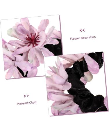 minkissy Artificial Flower Women's Hair Tie Elastic Hair Ties Rope Hair Ring Hair Scrunchies Colored Hair Ties Scrunchy Hair Bands Hair Rope Head Modeling Bridesmaid Fabric Ponytail - Buy Online on GoSupps.com