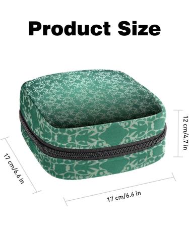 Vintage Floral Menstrual Bag with Zipper | Ladies Napkin & Tampons Pouch | Stylish & Functional for Women & Girls - Buy Online on GoSupps.com