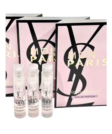 YVES SAINT LAURENT Perfume YSL Sample Perfume MON PARIS EDP Women 1.2 ml / 0.04 oz - set of 3 Mon Paris 0.01 Fl Oz (Pack of 3) - Buy Online on GoSupps.com