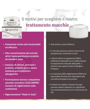 Q1 Q-White Brightening Treatment for Face and Body | Face and Brightening Cream for Removing Common Spots | Anti-Spot and Illuminating Face Serum 40 ml - Buy Online on GoSupps.com