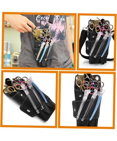 Buy DOITOOL Hairdressing Scissor Tool Bag - Cowhide Crossbody & Waist Bag for Salon - Black Pet PU - International Shipping Available - Buy Online on GoSupps.com