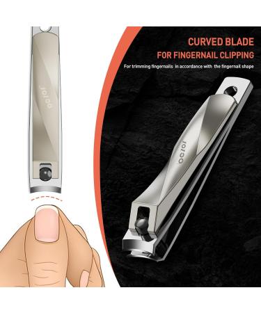 BEZOX Nail Clippers Set - Premium Straight and Curved Blade Cutter for Thick Nails and Ingrown Toenails GOLD - Buy Online on GoSupps.com