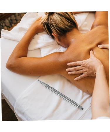 Frcolor Manual Acupuncture Pen - Premium Stainless Steel 304 Facial Massage Device for Pain Relief and Wellness - Buy Online on GoSupps.com