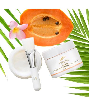 PURE FIJI Papaya Enzyme Face Mask - Hydrating & Exfoliating Organic Skin Care Vegan & Cruelty-Free 1.7oz - International Shipping Available - Buy Online on GoSupps.com