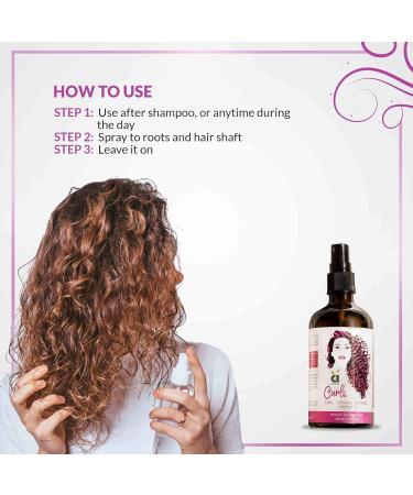 SheltrCurls Hair Mist Spray Curly Hair Product for Dry and Frizzy Hair | Get Smooth Strong and Glossy Curls | Sulfate and Silicone free | Anti-Frizz Curly Hair Solution for Men and Women 100ml - Buy Online on GoSupps.com