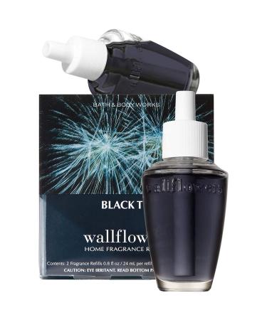 Bath and Body Works New Look! Black Tie Wallflowers 2-Pack Refills Sandalwood Sage 0.8 Fl Oz (Pack of 2)