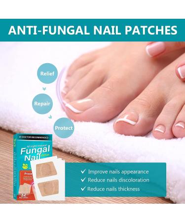 32Pcs Nail Repair Patches - Extra Strength Toenail Fungus Treatment for Damaged Nails - Buy Online on GoSupps.com