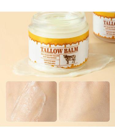Tallow Honey Balm for Face - Nourishing Tallow & Honey Balm (2pcs) - International Shipping Available - Buy Online on GoSupps.com
