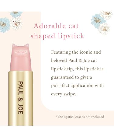 Paul & Joe Treatment Lipstick Refill - Cat-Shaped Light Pink Lipstick with Collagen & Orange Honey 401 - 0.09 oz - Buy Online on GoSupps.com