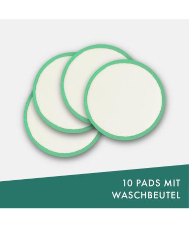 Buy ECOROYAL Washable Slanting Pads - 10 Reusable Bamboo & Cotton Makeup Removal Pads | Includes Laundry Net | Eco-Friendly Cosmetic Solution - Buy Online on GoSupps.com
