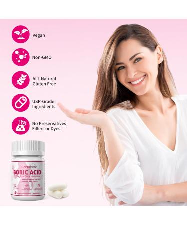 Premium Vaginal Suppositories for pH Balance & Odor Control | 600mg 30 Count - Eco-Friendly Feminine Health Relief - Buy Online on GoSupps.com