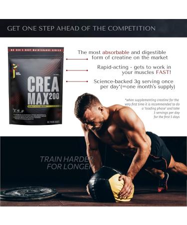Mr Run's Crea Max 3000mg Pure Creatine Monohydrate Capsules - 120 Count for Muscle Growth - Vegan Gym Supplements for Men & Women - Buy Online on GoSupps.com