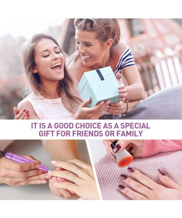 All's Electric Nail Cutter - 20 000 RPM Professional Nail Drill for Gel Nails | Portable Manicure & Pedicure Kit with Grinding Tapes & Brush - Purple Violet - Buy Online on GoSupps.com