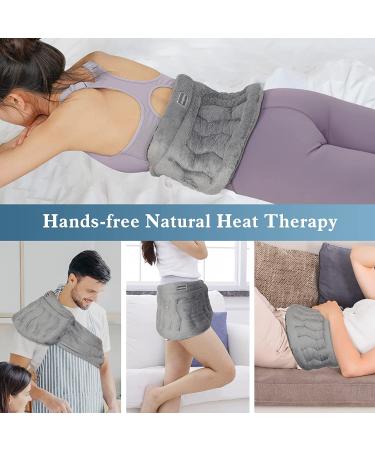 Maginno Microwave Heating Pad for Back Pain Relief and Cramps - Lavender Aroma - 100% Herbs & Clay - Moist Therapy Pack for Lumbar, Waist, Stomach, Neck, Shoulder - Weighted Wrap - Warm & Cold Compress - Buy Online on GoSupps.com