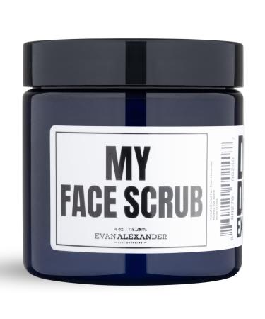 Evan Alexander Grooming MY Face Scrub - Exfoliating Men's Face Scrub - Helps Against Skin Irritation All-Natural Exfoliator Scrub with Pumice Bentonite Clay and Kaolin Clay - 4 oz