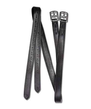 WALDHAUSEN Stirrup Leathers X-Line Soft Black 160cm