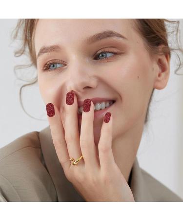 nail polish strips semi-cured gel nail polish strips semi-cured gel nail strips long lasting shiny nail strips gel nail stickers easy to - Buy Online on GoSupps.com