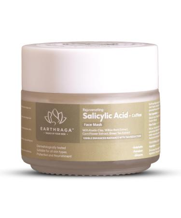 Rejuvenating Salicylic Acid(1%) with Coffee Face Mask 100gm | for Glowing Skin | for Men and Women | Natural & Organic| Removes Dead Skin | Fades Acne Marks and Blemishes 3.53 Ounce