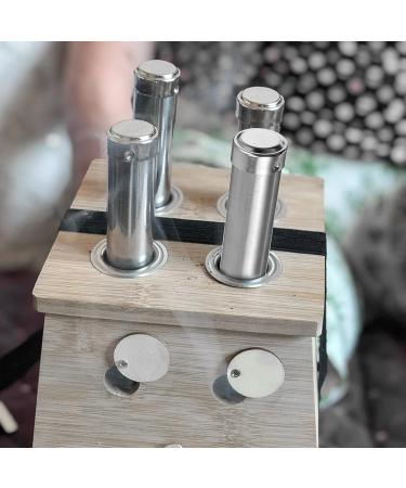 Ultechnovo 10 STK Moxa Gel Holder & Eye Massage Device - Automatic Pusher & Burner for Moxibustion - Rustproof Steel Face Massage Tool - Buy Online on GoSupps.com