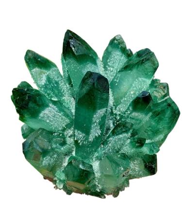 Green Phantom Quartz Crystal Cluster Specimen 200-1000G Suitable for Home HOMEZHOU (Size : Weight:600G-800G)