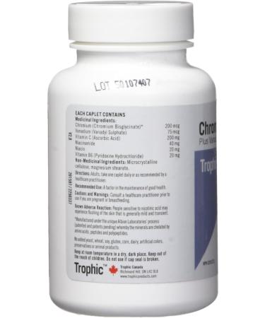 Trophic Chromium + Vanadium 90 Count 90 count (Pack of 1) - Buy Online on GoSupps.com