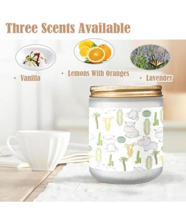 Lavender Candles for Home | Aromatherapy Jar Candles | 7 oz Long Lasting Scented Gift Set for Women | Perfect Birthday Gifts | Cactuses and Hippos - Buy Online on GoSupps.com