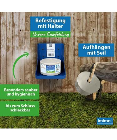 Buy Imima Mineralleckstein Horse Biotin + Plus Salzleckstein Set (2 x 3kg) - Mineral Salt Lick Stones for Horses Sheep & Goats - 6kg Pack - International Shipping Available - Buy Online on GoSupps.com