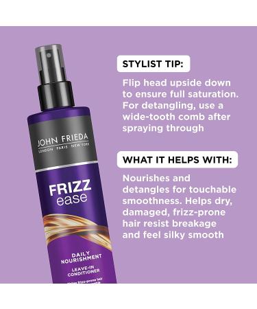 Frizz Ease Daily Nourishment Leave-In Conditioner 8 fl oz - Smooth & Hydrate Hair - Buy Online on GoSupps.com