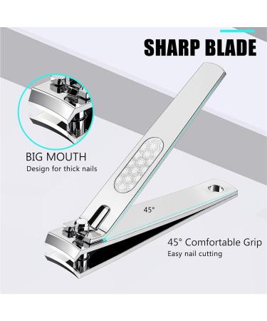 Buy Premium Stainless Steel Nail Clipper Set - Sharp Curved Blades for Men & Women | Durable Toenail & Fingernail Cutter - Buy Online on GoSupps.com