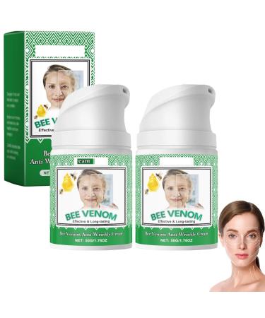 homomdy Bee venom wrinkle removal cream antiaging moisturizer for face and neck skin firming body cream soothing and moisturizing lifting and repairing for all skin types 2pcs