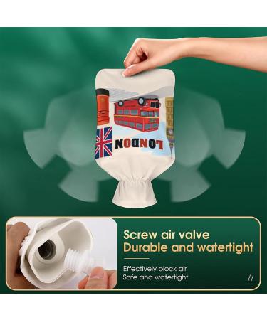 London Hot Water Bottle with Plush Cover - Hand Warmer for Adults & Children | 26.5x15.3cm - Ideal for Comfort & Warmth - Buy Online on GoSupps.com