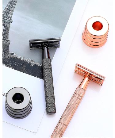 Double Edge Safety Razor for Women & Men - Travel Reusable Stainless Steel Razor with Ultra-Thin Blades - Eco-Friendly & Durable - Buy Online on GoSupps.com