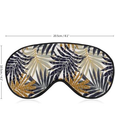 Tropical Leaves Sleep Mask - Soft Adjustable Eye Cover for Travel | Light Blocking Eye Mask for All Ages - Buy Online on GoSupps.com