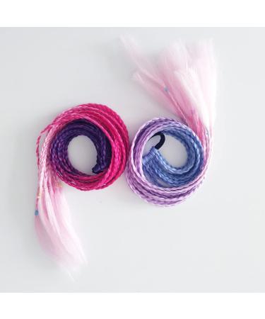 Colorful Clip-In Hair Extensions - 2 Pieces of Synthetic Hair Parts for Parties & Daily Styles - Buy Online on GoSupps.com