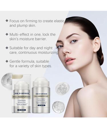 Flysmus Collagen Peptides Firming Serum Stick Flysmus Firming Serum Stick Collagen Neck Facial Care Stick Anti Aging Serum Stick to Improve Skin Elasticity (2pc) - Buy Online on GoSupps.com