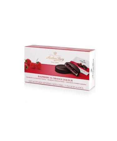 Anthon Berg Fruit in Marzipan - Raspberry in Orange Liqueur 220g | Buy Pack of 6 | International Shipping - Buy Online on GoSupps.com