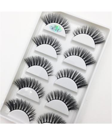 UAMOU 16 Style 10/50 Boxes 3D Mink Lashes Natural Cross False Eyelashes Long Messy Makeup Eye Lashes Faux Cils Maquillaje Cheerfully (Color : 5Pairs H02 Size : 10Boxes 50Pairs) - Buy Online on GoSupps.com