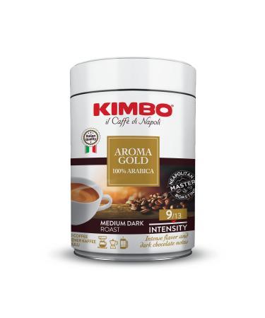 Kimbo Aroma Gold 100% Arabica Ground Coffee - 250g Tin