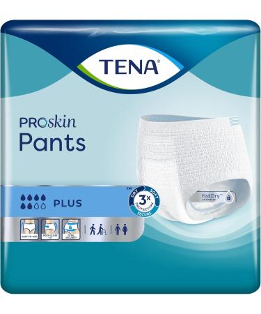 Tena Pants Plus L - Moderate Bladder Weakness Protection | Size L (100-135 cm) | 12 Pieces - International Shipping Available - Buy Online on GoSupps.com