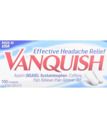 Vanquish Extra Strength Pain Reliever Caplets, 4 Count